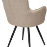 Стул ALTAIR 360 град. поворот. NS04 Крем, букле / черный каркас, М-City