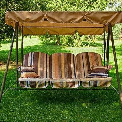 Качели садовые 3-х местные "Рица"