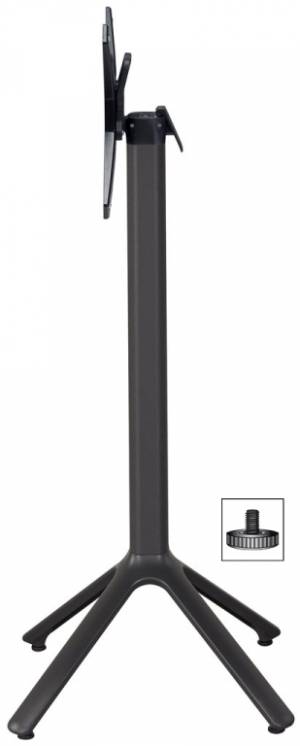 Подстолье барное складное Nemo антрацит 510х510х1090 мм