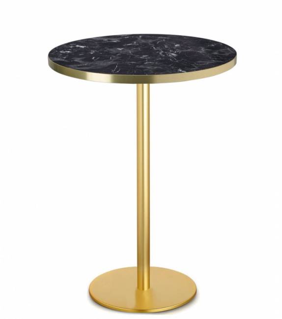 Столешница круглая Laminate для подстолья Tiffany черный мрамор Имперо Ø700х30 мм Столешница круглая Laminate для подстолья Tiffany черный мрамор Имперо Ø700х30 мм