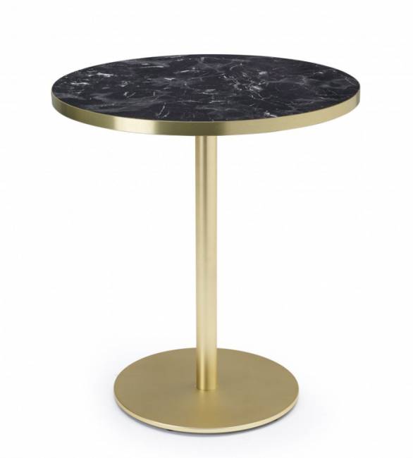 Столешница круглая Laminate для подстолья Tiffany черный мрамор Имперо Ø700х30 мм Столешница круглая Laminate для подстолья Tiffany черный мрамор Имперо Ø700х30 мм