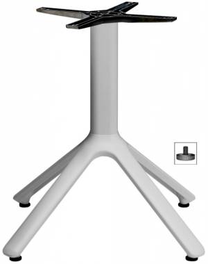 Подстолье металлическое Nemo серебристый 510х510х500 мм
