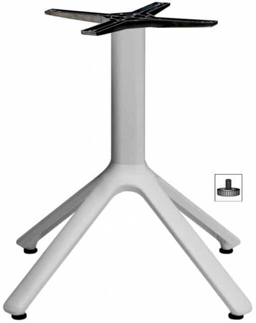 Подстолье металлическое Nemo серебристый 510х510х500 мм
