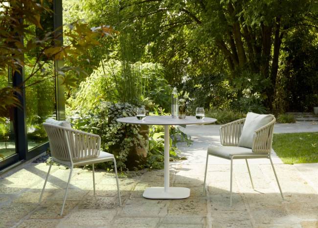 Кресло плетеное с подушкой Lisa Filo Nest зеленый шалфей, песочный, зеленый 640х630х770 мм