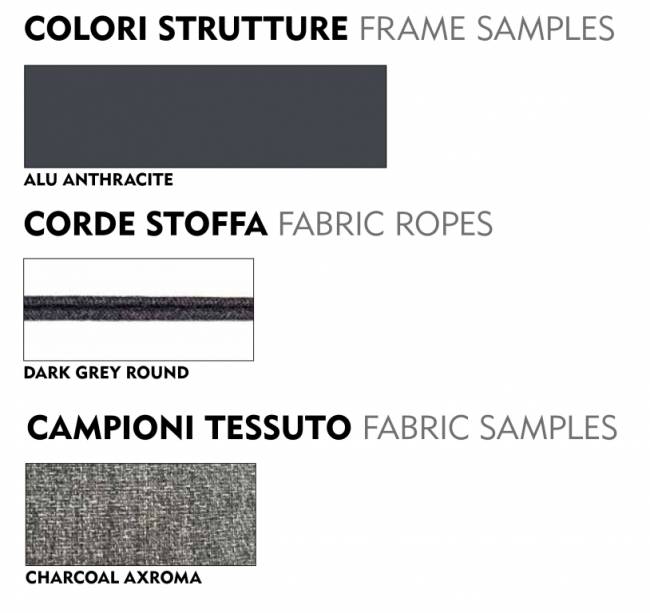 Кресло плетеное с подушкой Lecce антрацит, темно-серый, угольный 610х590х790 мм