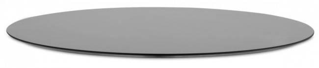 Столик ламинированный кофейный Tripe Maxi оливковый, светло-серый Ø800х510 мм