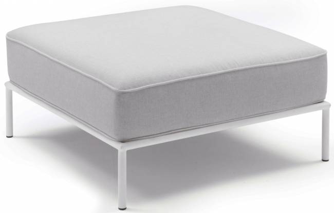 Пуф с подушкой Flap лен, белый 840х840х410 мм Пуф с подушкой Flap лен, белый 840х840х410 мм