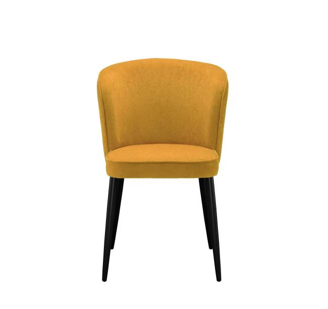 Стул DikLine 347 P08/L07 горчица, ножки черные