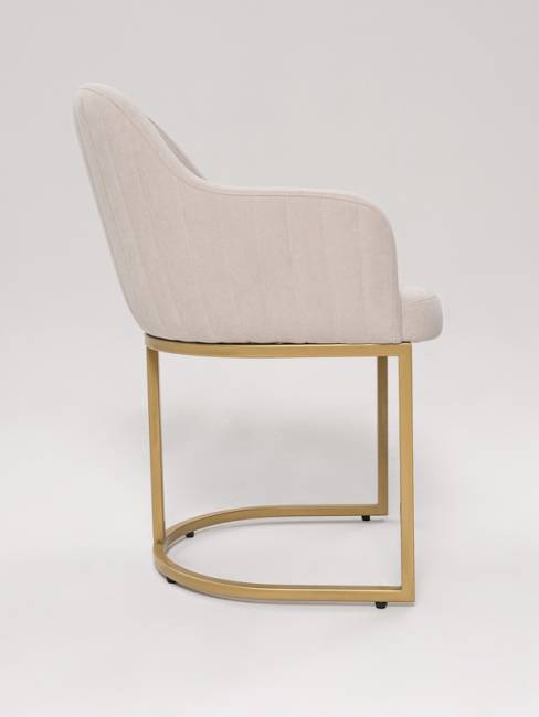 Стул Amely ivory / Gold