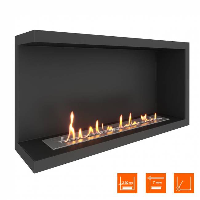 Биокамин угловой SteelHeat Leader 900 левый (Стандарт)