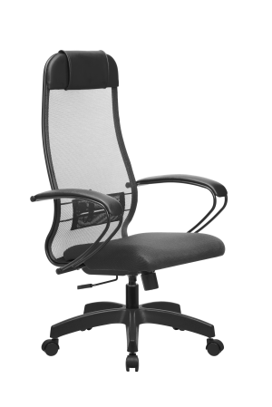 Кресло МЕТТА-11(MPRU)/подл.130/осн.001, темно-серый/темно-серый