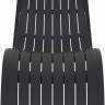 Шезлонг-лежак пластиковый Slim черный 1800х720х700 мм