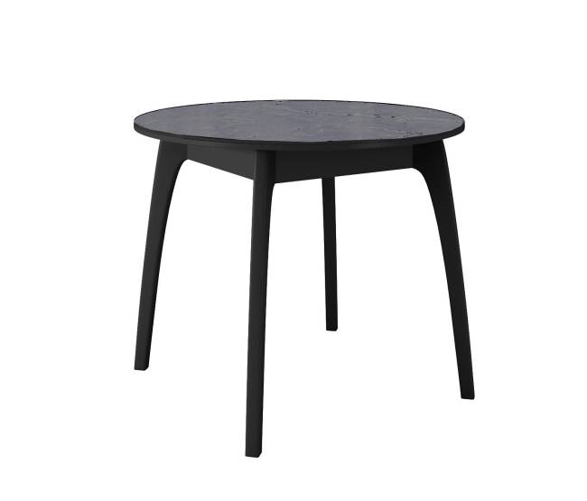 Стол DikLine MK46 Керамика Серый мрамор/подстолье черное/опоры черные Стол DikLine MK46 Керамика Серый мрамор/подстолье черное/опоры черные