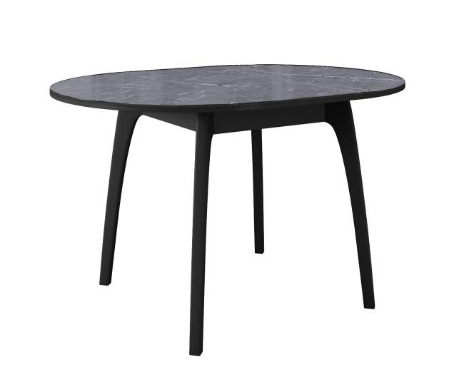 Стол DikLine MK46 Керамика Серый мрамор/подстолье черное/опоры черные Стол DikLine MK46 Керамика Серый мрамор/подстолье черное/опоры черные