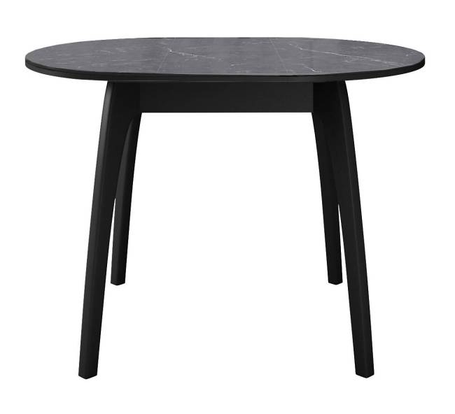 Стол DikLine MK46 Керамика Серый мрамор/подстолье черное/опоры черные Стол DikLine MK46 Керамика Серый мрамор/подстолье черное/опоры черные