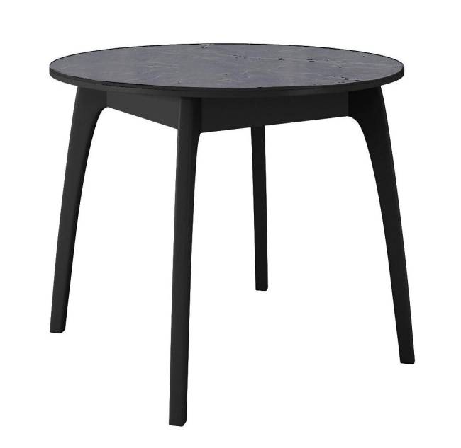 Стол DikLine MK46 Керамика Серый мрамор/подстолье черное/опоры черные Стол DikLine MK46 Керамика Серый мрамор/подстолье черное/опоры черные