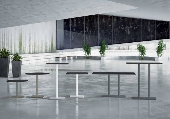 Подстолье металлическое барное Lotus Square 400х400х1100 мм