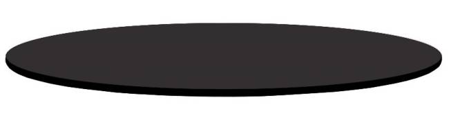 Столешница круглая Solid Compact Ø1390 черный Ø1390х12 мм