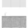 Кухонный гарнитур "КГ - 1(1600)", ЛДСП, белый, цемент светлый, антарес