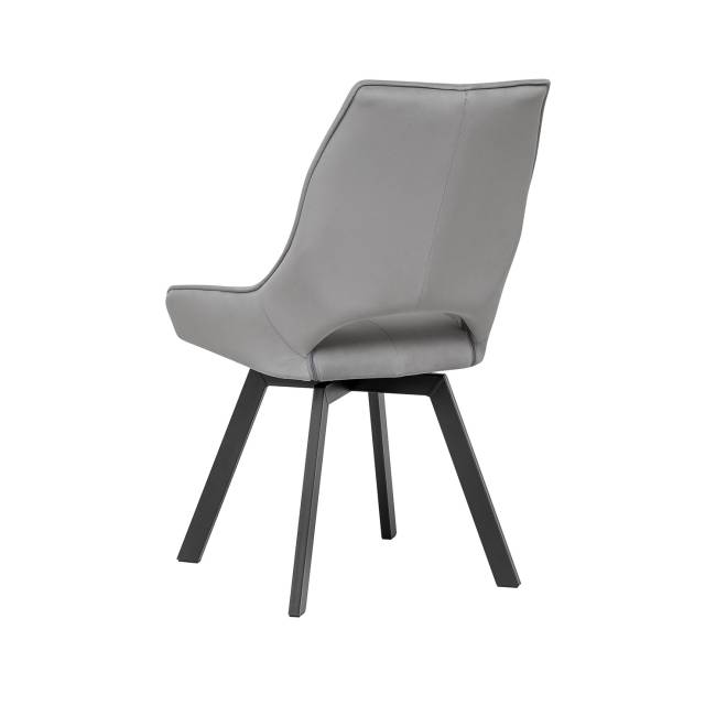 Стул Leset Галвес 360 (поворотный механизм) Серый Чёрный