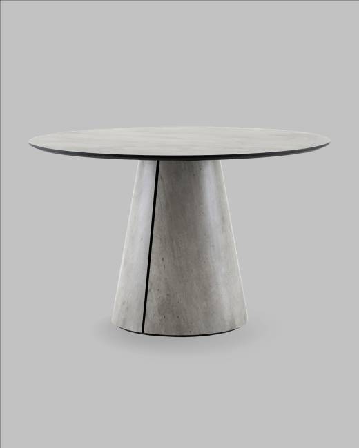 Стол круглый Стивенсон D120 столешница HPL метрополитан