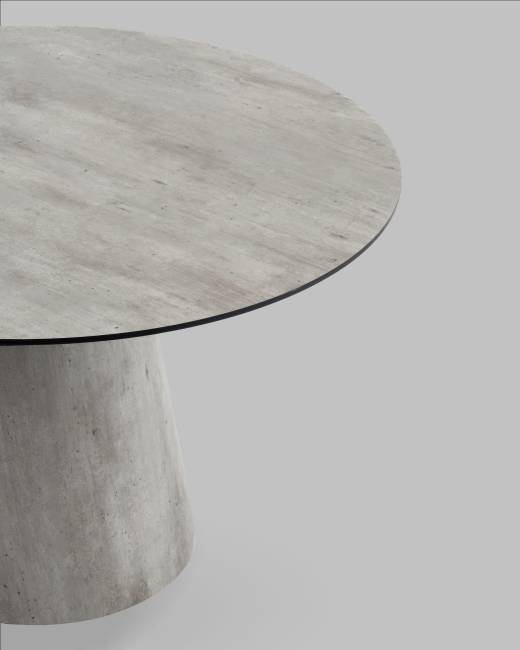 Стол круглый Стивенсон D120 столешница HPL метрополитан