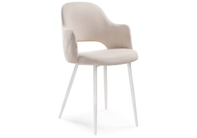 Гутрид прошивка ромбы сзади бежевый / белый