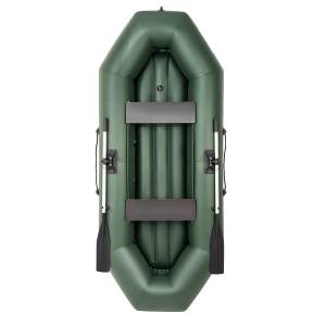 Лодка Бриз А280 надувное дно, зеленый Тонар