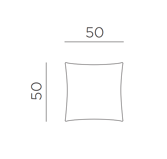 Подушка декоративная Maximo 50x50 лава 500х500 мм