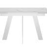 Стол DikLine SKM110 Керамика Белый мрамор/опоры белые Стол DikLine SKM110 Керамика Белый мрамор/опоры белые