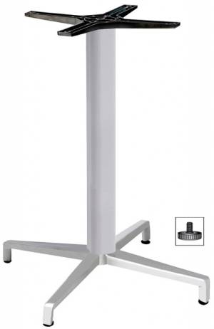 Подстолье металлическое Maxi Domino серебро 720х720х730 мм