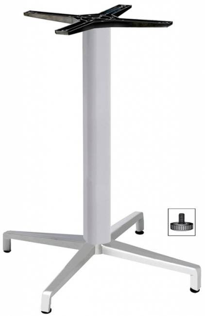 Подстолье металлическое Maxi Domino серебро 720х720х730 мм