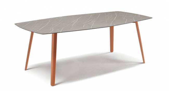 Стол ламинированный Squid терракотовый, камень 2090х1080х730 мм