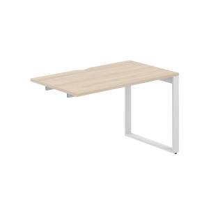 AG.184.AR.V.72.WH / Секция рабочей станции 1200х700х750 / профиль О-образный: 70х20 белый; столешница с вырезом; столешница: акация равелло