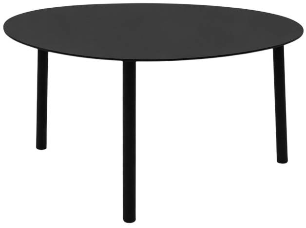 Столик металлический кофейный Island черный 700х560х370 мм