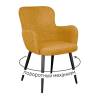 Стул DikLine 503 поворотный NS Gold горчица, ножки черные