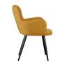 Стул DikLine 503 поворотный NS Gold горчица, ножки черные