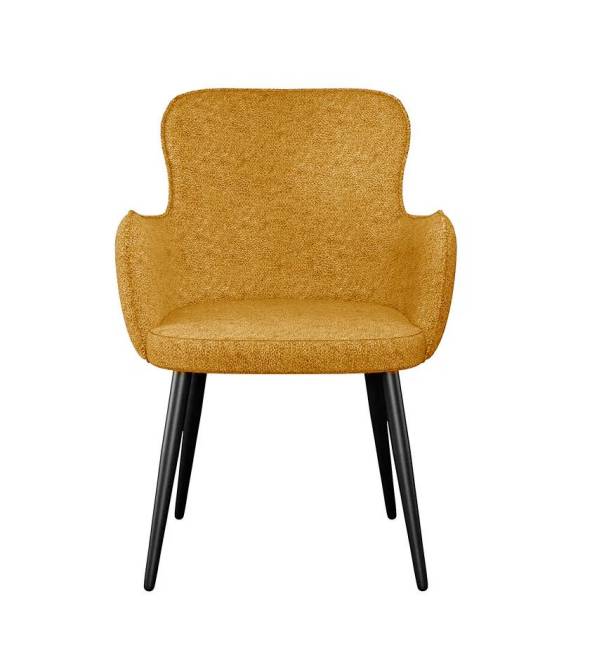 Стул DikLine 503 поворотный NS Gold горчица, ножки черные