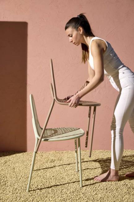 Стул металлический Malvasia карамельный 570х510х810 мм