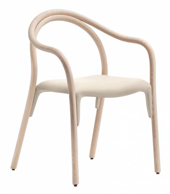 Кресло деревянное с обивкой Soul Soft беленый ясень 570х535х810 мм Кресло деревянное с обивкой Soul Soft беленый ясень 570х535х810 мм