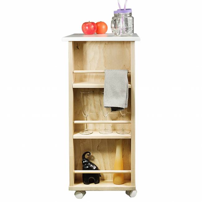 Тумба с табуретом белый/лак Тумба с табуретом белый/лак