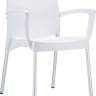 Кресло пластиковое Dolce белый 560х530х800 мм