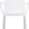 Кресло пластиковое Dolce белый 560х530х800 мм