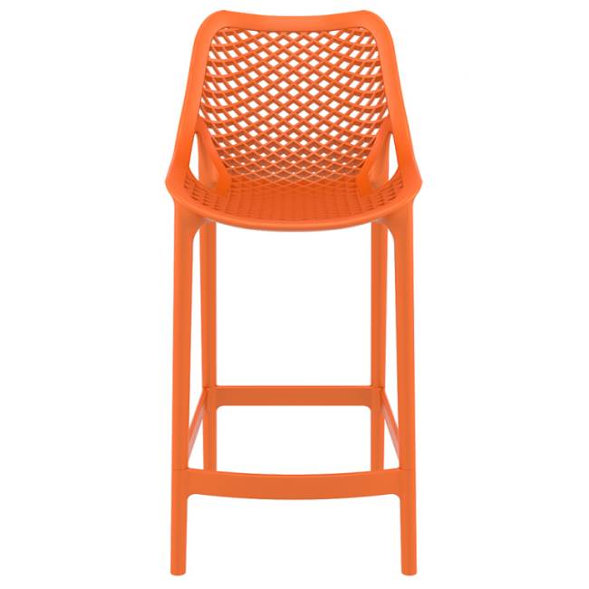 Стул пластиковый полубарный Air Bar 65 оранжевый 440х510х950 мм