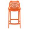Стул пластиковый полубарный Air Bar 65 оранжевый 440х510х950 мм