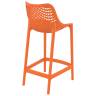 Стул пластиковый полубарный Air Bar 65 оранжевый 440х510х950 мм