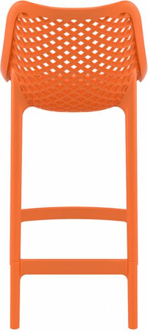 Стул пластиковый полубарный Air Bar 65 оранжевый 440х510х950 мм
