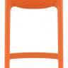 Стул пластиковый полубарный Air Bar 65 оранжевый 440х510х950 мм