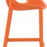Стул пластиковый полубарный Air Bar 65 оранжевый 440х510х950 мм