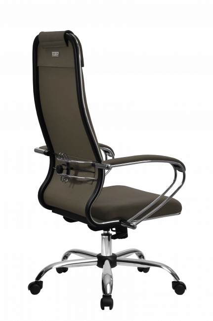 Кресло МЕТТА B 1m 32PF/подл.127/осн.003, рогожка b коричневый